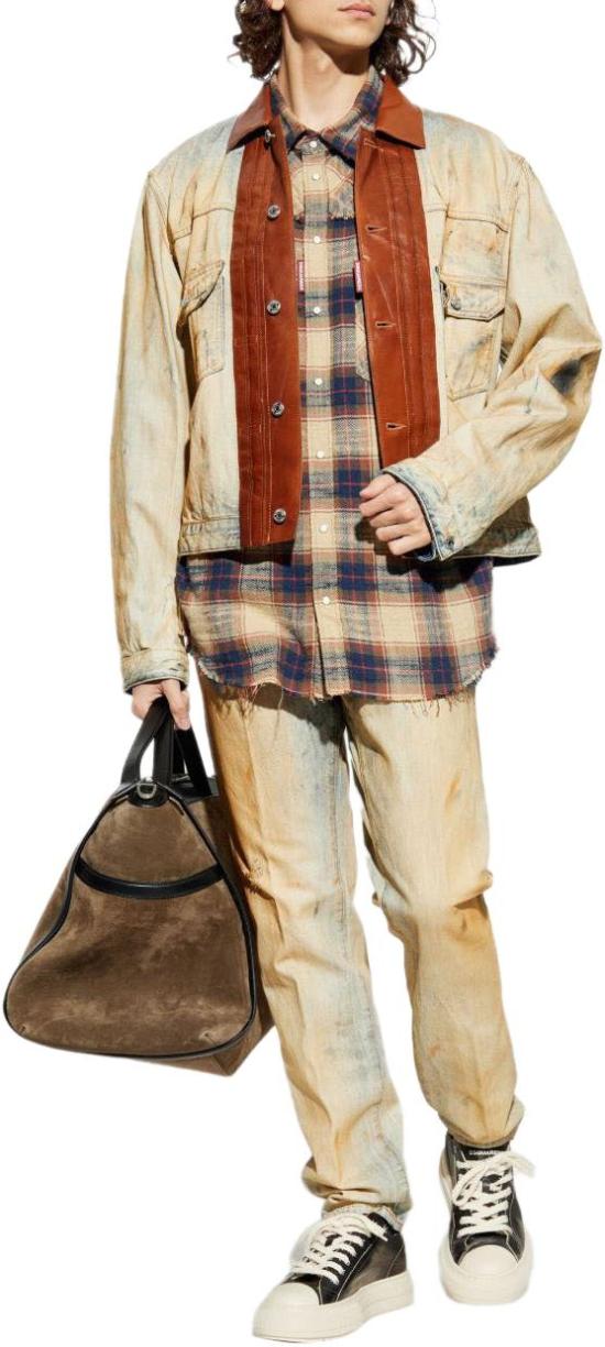 25FW 디스퀘어드2 셔츠 S71DM0797D35351001F BROWN - DSQUARED2