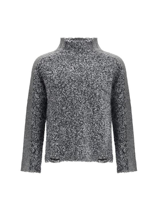 25FW 디젤 하이 넥 울 스웨터 A214410EGCB 900C GREY