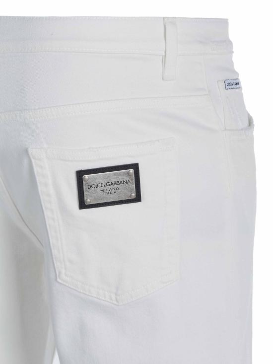  돌체앤가바나 데님 팬츠 GYJDAD G8IT4 WHITE - DOLCE & GABBANA
