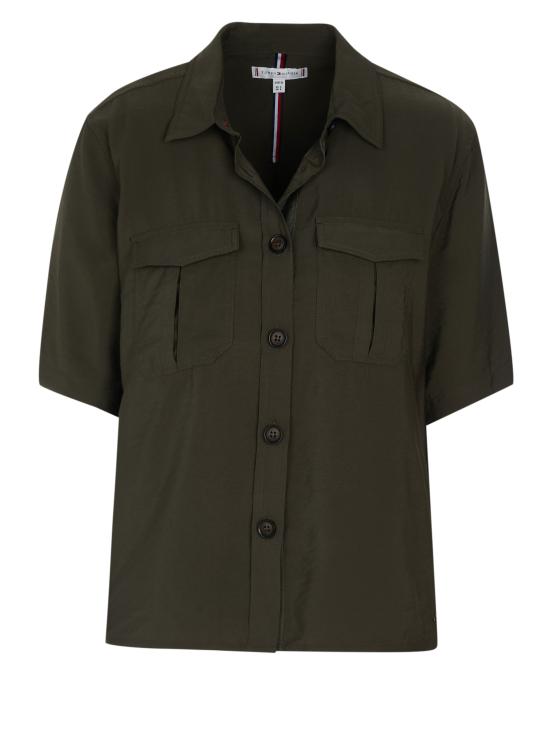  타미힐피거 블라우스 WW0WW26756 GREEN