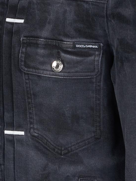  돌체앤가바나 데님 자켓 G9WO0D G8KK7 BLACK - DOLCE & GABBANA
