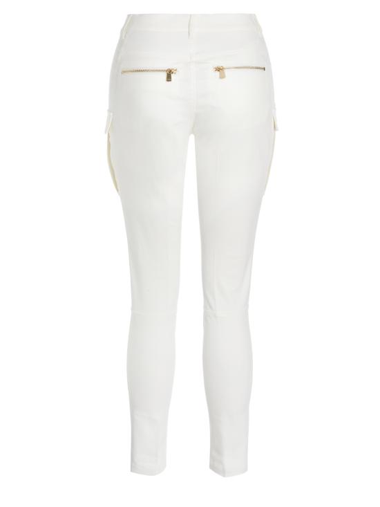  핑코 스트레이트 팬츠 1G161QY6ZE WHITE - PINKO