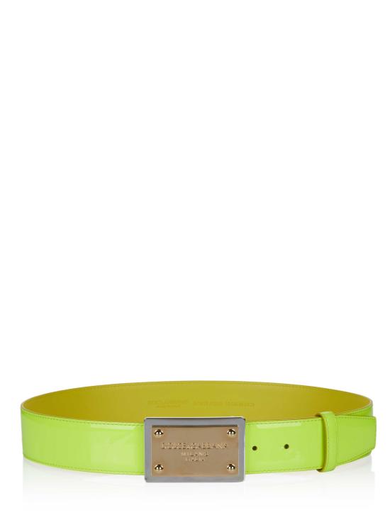  돌체앤가바나 가죽 벨트 BC4676 AQ795 YELLOW - DOLCE & GABBANA