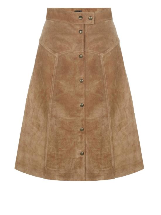  벨스타프 미디 스커트 285783 BROWN