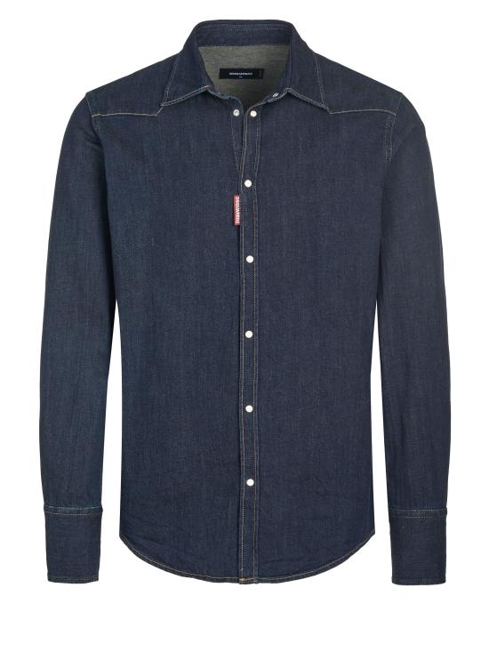  디스퀘어드2 긴팔 티셔츠 S74DM0636 BLUE