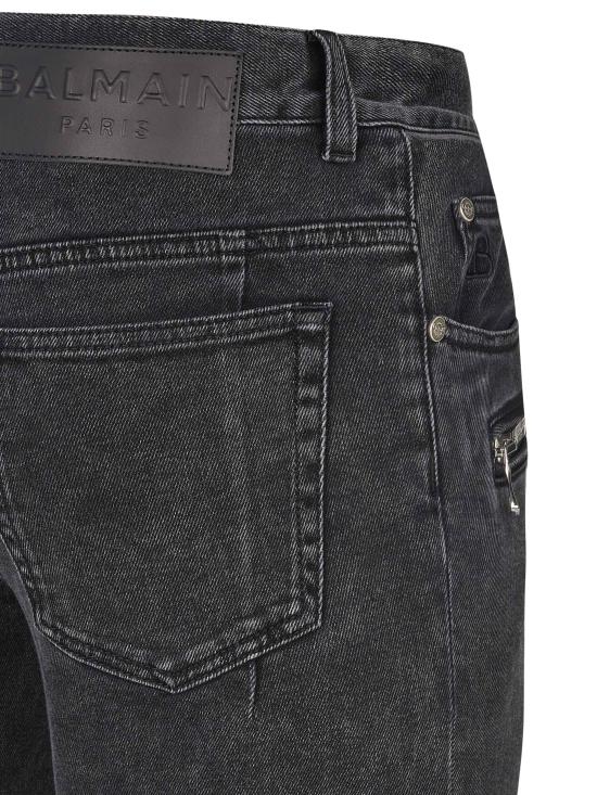  발망 데님 팬츠 YH1MG010DB67 GREY - BALMAIN