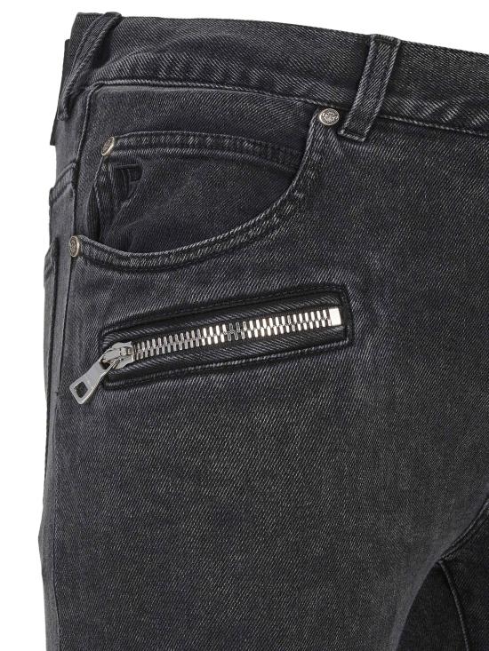  발망 데님 팬츠 YH1MG010DB67 GREY - BALMAIN