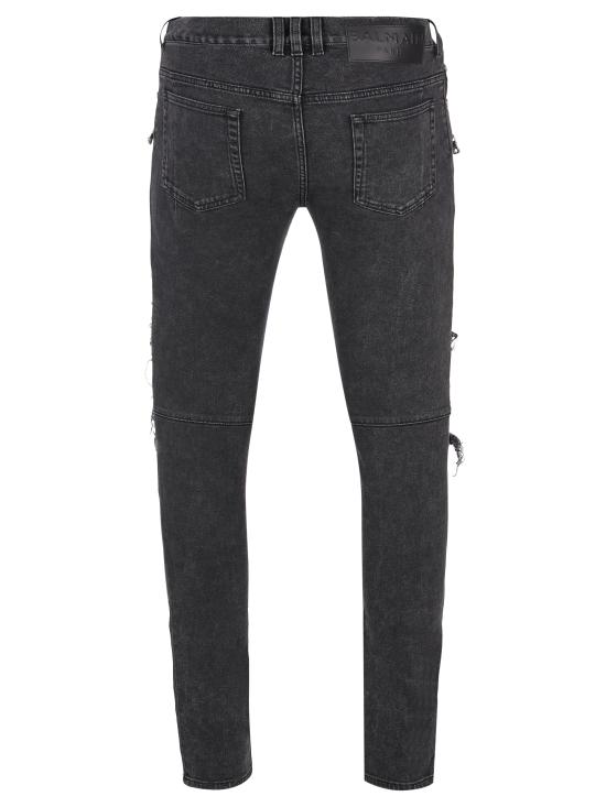  발망 데님 팬츠 YH1MG010DB67 GREY - BALMAIN