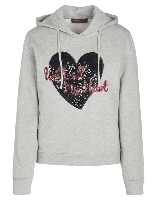  트루사르디 후드 티셔츠 56F000531T001654 GREY