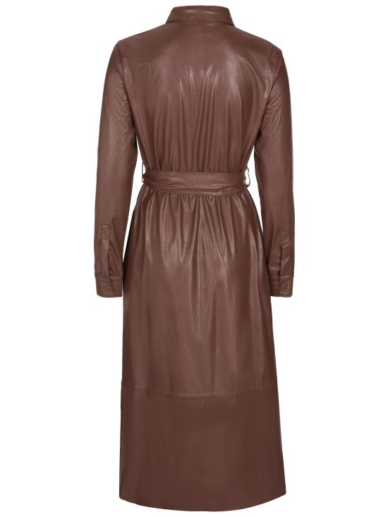  핑코 롱 원피스 1G168RY7CD BROWN - PINKO