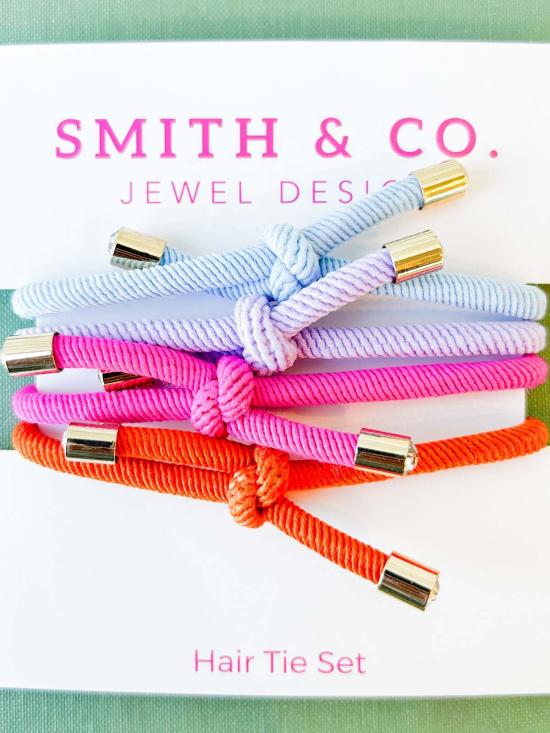  Smith and Co. Design 헤어 액세서리 스미스앤코 디자인 오리지널 헤어타이 세트 바이브런트 - OTHER BRANDS