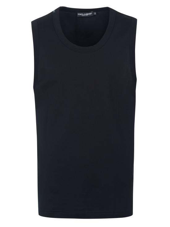  돌체앤가바나 민소매 티셔츠 G8KB1T FU7EQ BLACK