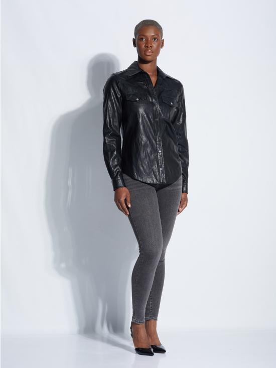  핑코 블라우스 1G16EB7866 BLACK - PINKO