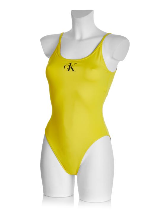  Calvin Klein Swimwear 원피스 수영복 KW0KW01341ZGM YELLOW