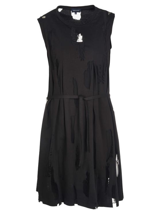  알마니 숏 원피스 3Y5A85 5J0QZ 1200 BLACK