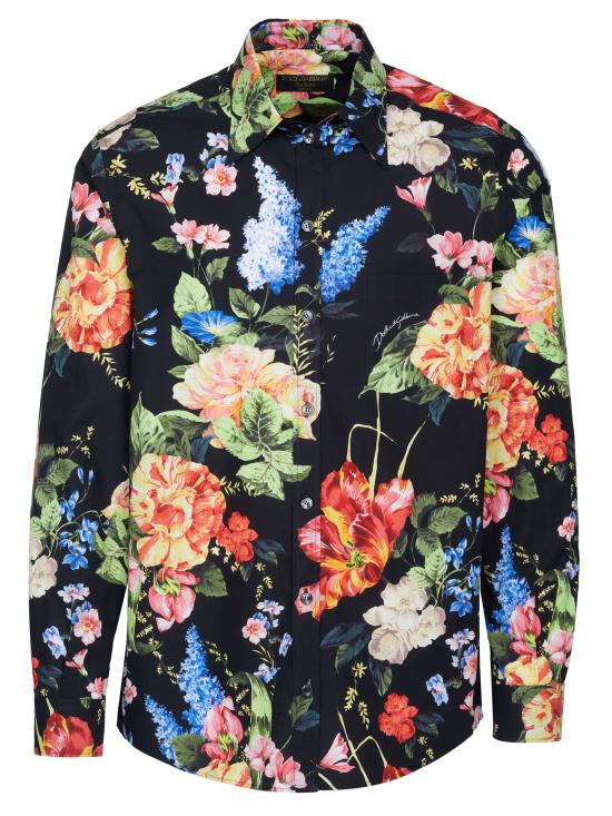  돌체앤가바나 긴팔 티셔츠 I5AALM FI5I6 BLACK