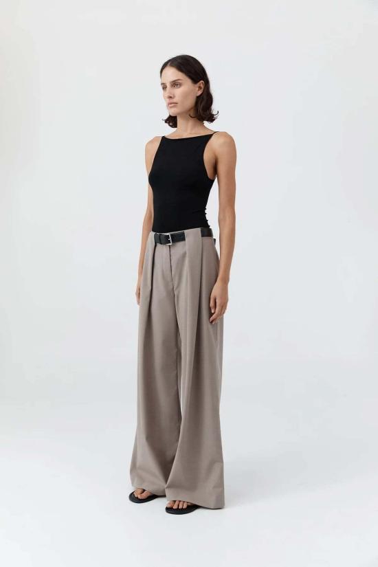  세인트아그니 민소매 티셔츠 세인트 아그니 스퀘어넥 탑 - ST.AGNI