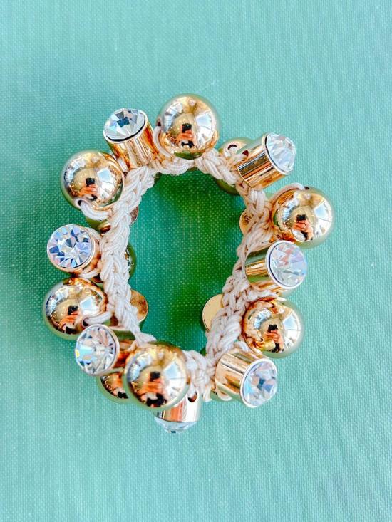  Smith and Co. Design 헤어 액세서리 스미스앤코 디자인 청키 스크런치 크림 - OTHER BRANDS