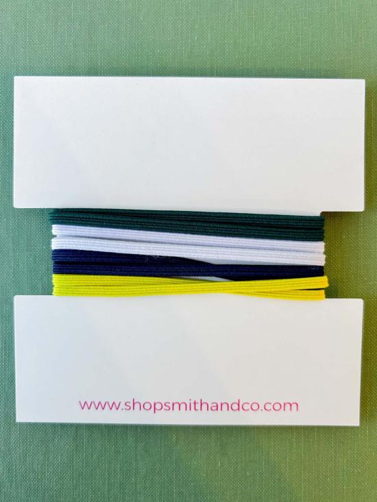  스미스 앤 코 디자인 헤어 액세서리 스미스앤코 디자인 스키니 헤어타이 세트 테니스 위드 러브 - SMITH AND CO. DESIGN