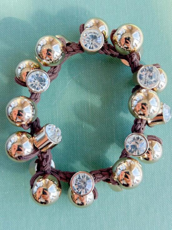  스미스 앤 코 디자인 헤어 액세서리 스미스앤코 디자인 청키 스크런치 브라운 - SMITH AND CO. DESIGN