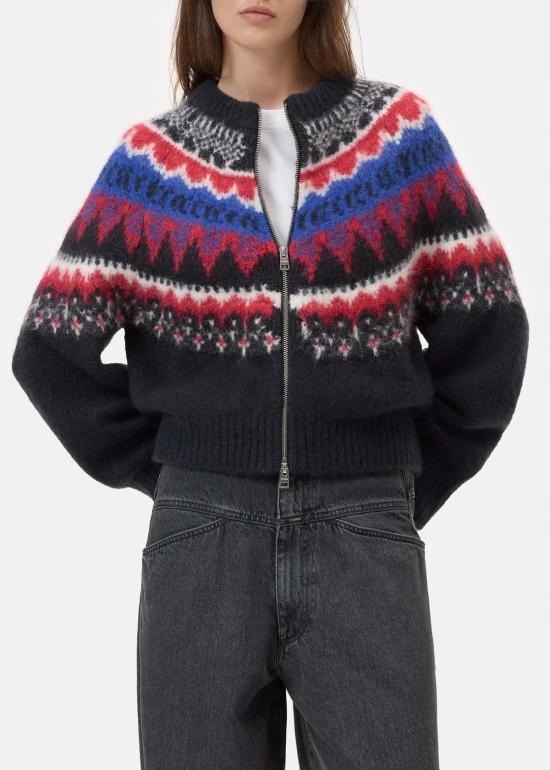  클로즈드 가디건 지퍼 달린 카디건 멀티 - CLOSED