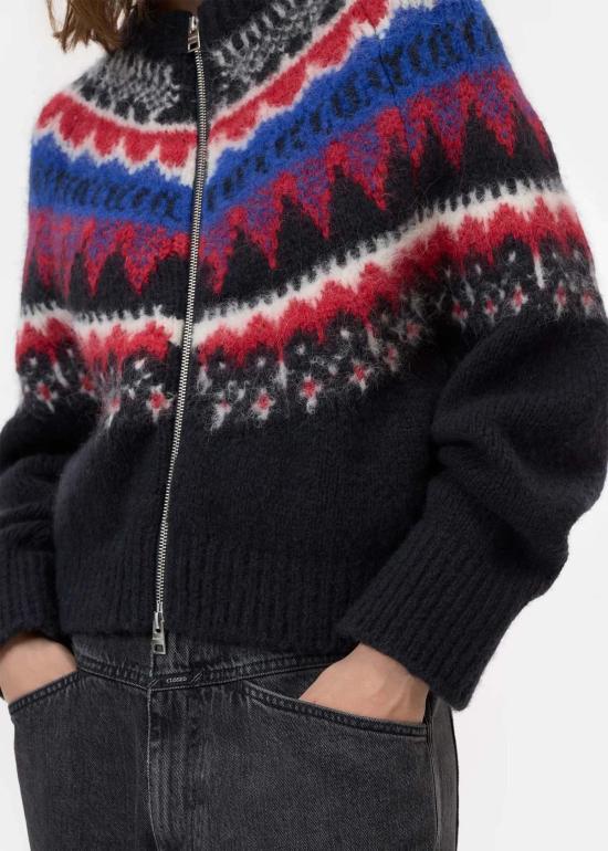  클로즈드 가디건 지퍼 달린 카디건 멀티 - CLOSED