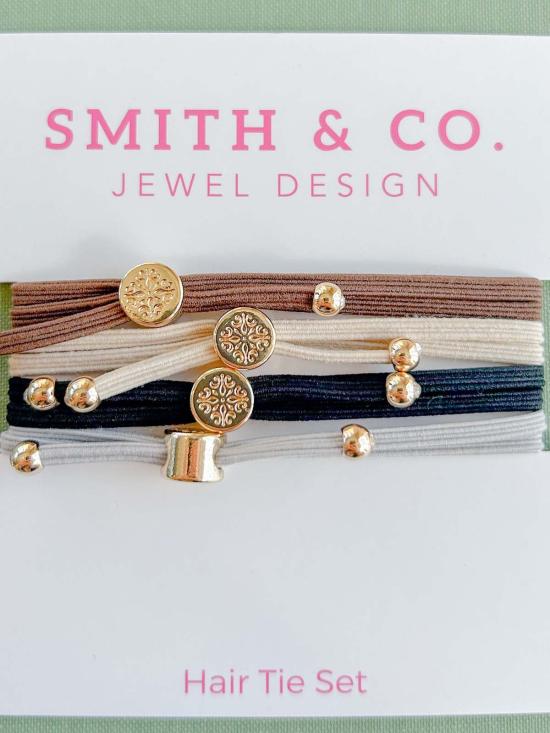  스미스 앤 코 디자인 헤어 액세서리 프리폰테인 스키니 헤어타이 세트 - SMITH AND CO. DESIGN
