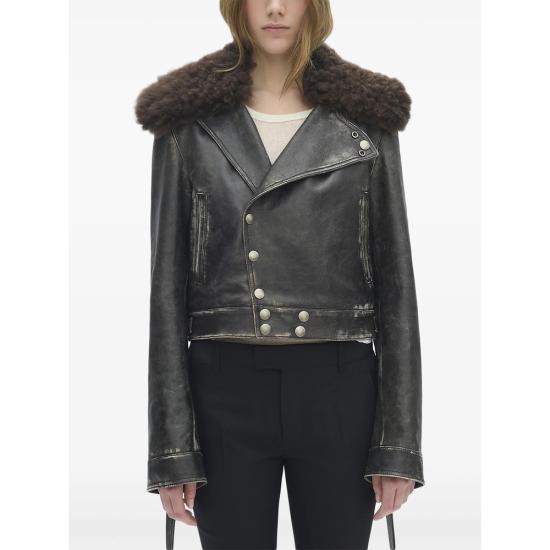 25FW 앤 드뮐미스터 바이커 자켓 B0013412 LT169 D0093 BLACK - ANN DEMEULEMEESTER