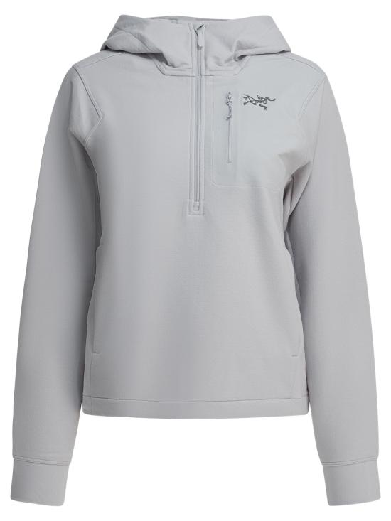 25FW 아크테릭스 체스트 포켓 하프 집업 후드 티셔츠 X000009492AESTAS POSOLITUDE Grey