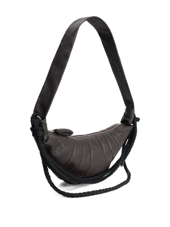 25FW 르메르 그레인드 버팔로 레더 브레이드 미디움 크루아상 백 BG0174 LL0160449 Brown - LEMAIRE