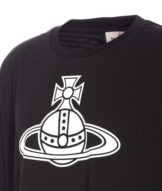 25FW 비비안웨스트우드 반팔 티셔츠 3G01004B J001MN401 Black - VIVIENNE WESTWOOD