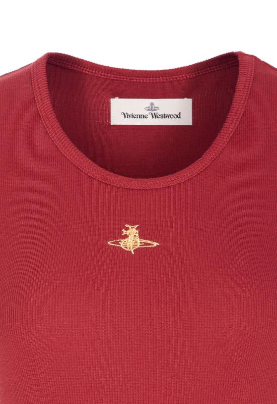 25FW 비비안웨스트우드 바디수트 티셔츠 1G010016 J009CF407 Red - VIVIENNE WESTWOOD