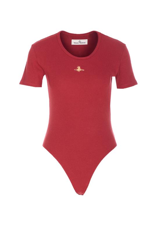 25FW 비비안웨스트우드 바디수트 티셔츠 1G010016 J009CF407 Red