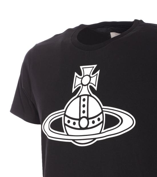 25FW 비비안웨스트우드 반팔 티셔츠 3G01004A J001MN401 Black - VIVIENNE WESTWOOD