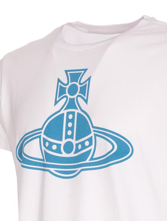 25FW 비비안웨스트우드 반팔 티셔츠 3G01004A J001MA401 White - VIVIENNE WESTWOOD