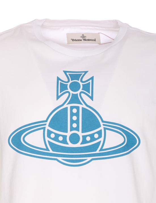 25FW 비비안웨스트우드 반팔 티셔츠 3G01004A J001MA401 White - VIVIENNE WESTWOOD