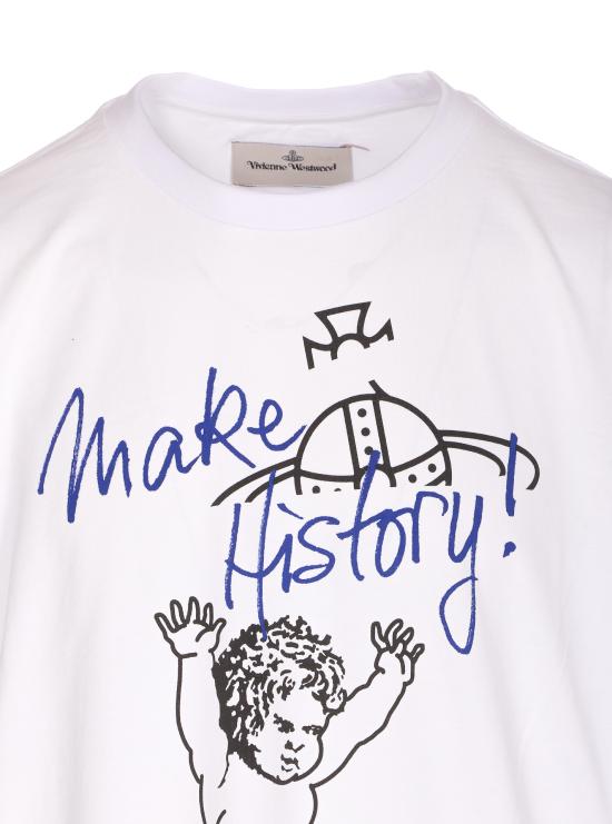 25FW 비비안웨스트우드 반팔 티셔츠 3G010048 J001MA401 White - VIVIENNE WESTWOOD