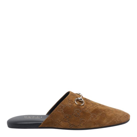 25FW 구찌 홀스빗 스웨이드 뮬 849565 AAFQV2118 Brown