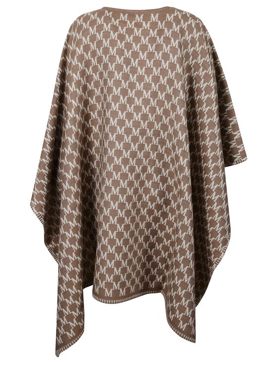 25FW 막스마라 울 코튼 자카드 판초 2524546111600 EDITTI001 Beige - MAX MARA