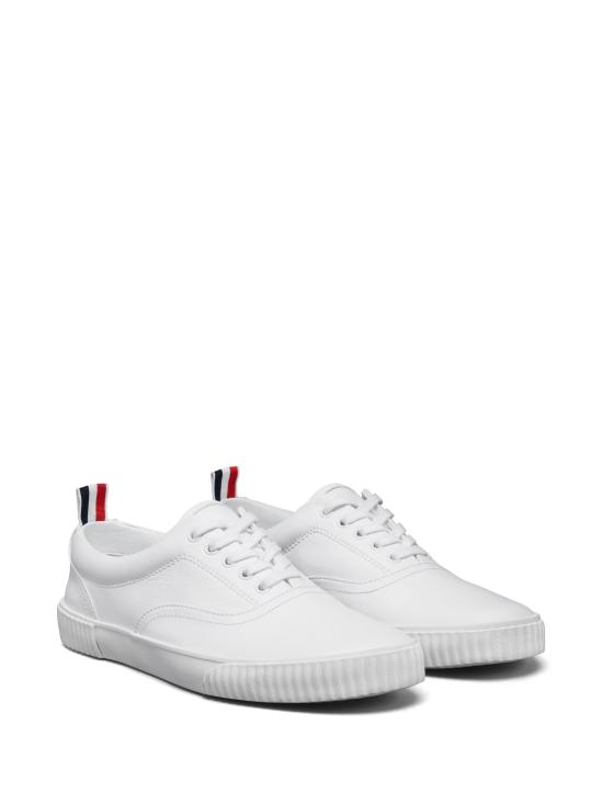  톰브라운 비텔로 카프 레더 헤리티지 스니커즈 MFE007B 05584100 White - THOM BROWNE