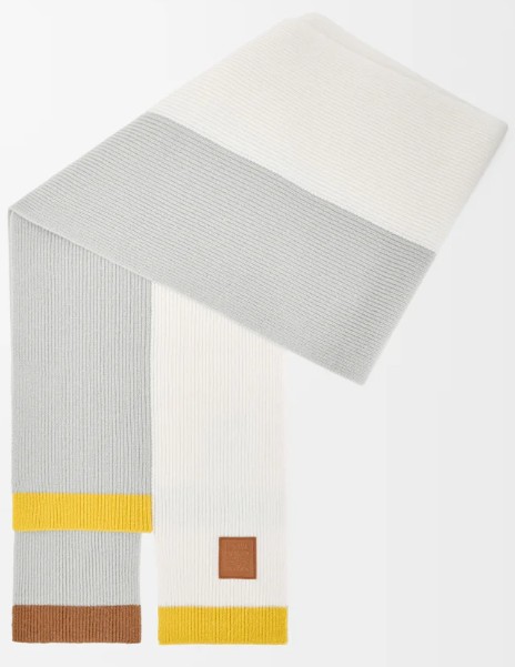 25FW 로에베 머플러/스카프 FSA8S3SK01 0142 MUSTARDBRONZE