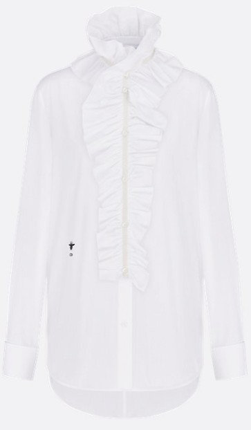 25FW 디올 셔츠 551B14A3356 0100 BLANC