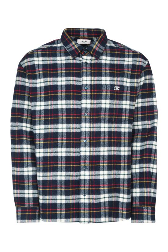 25FW 셀린느 셔츠 RC07H0H06 07RU BLEUBLANCROUGE