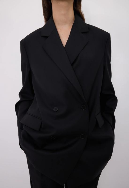 25FW 루루 드 세종 수트 자켓 DONAU LDS BLACK Black - LOULOU DE SAISON