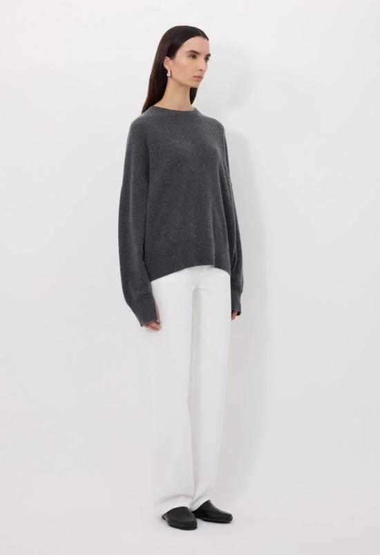 25FW 루루 드 세종 스웨터 ANAA LDS ANTHRACITE Grey - LOULOU DE SAISON