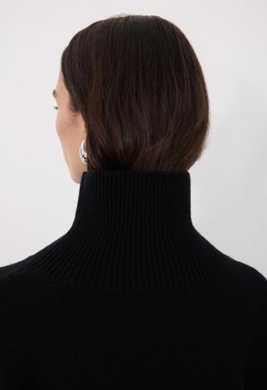 25FW 루루 드 세종 터틀넥 LUKE BLACK Black - LOULOU DE SAISON