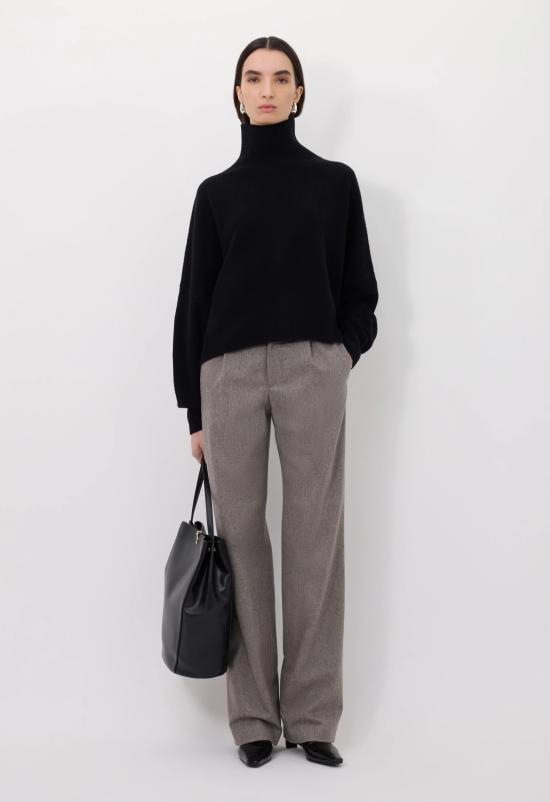 25FW 루루 드 세종 터틀넥 LUKE BLACK Black - LOULOU DE SAISON