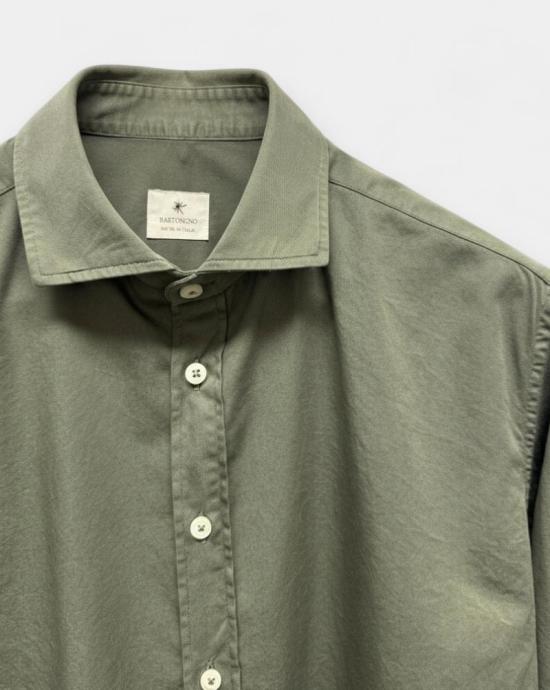 25FW 바스토치노 긴팔 셔츠 B1379 09 Green - BASTONCINO