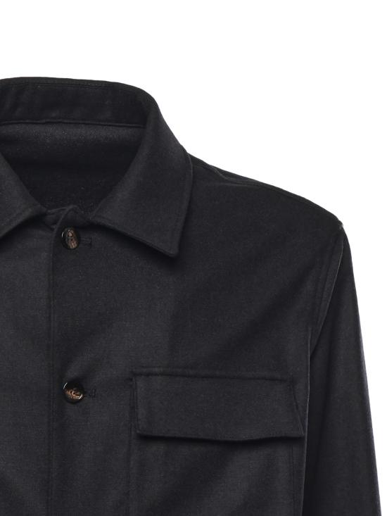 25FW 마이클 콜 긴팔 셔츠 MCJSP3597F25 019 Black - MICHAEL COAL