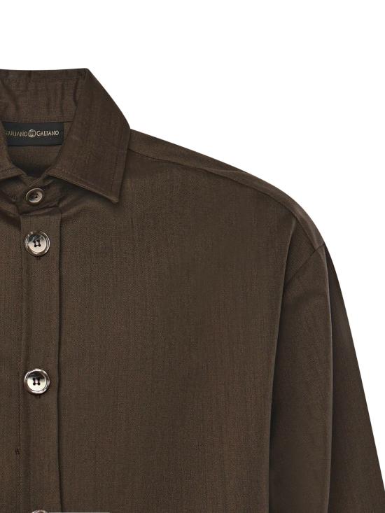 25FW 줄리아노 갈리아노 긴팔 셔츠 TOBHIAS BRONZO Brown - GIULIANO GALIANO